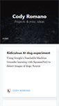 Mobile Screenshot of codyromano.com