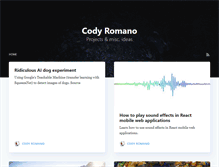 Tablet Screenshot of codyromano.com